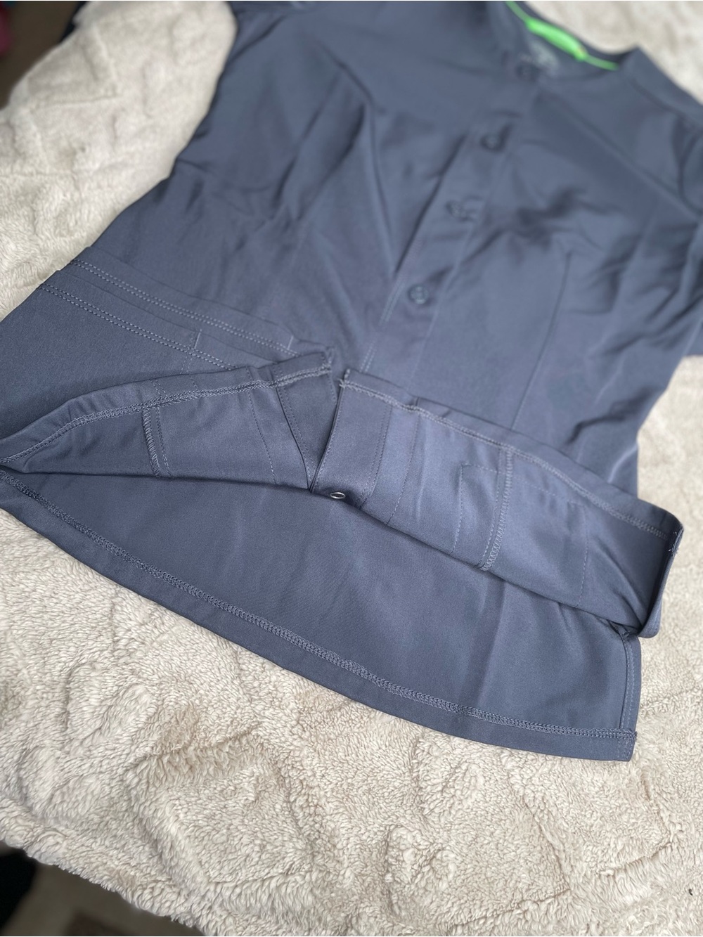 HH Works Dark Gray Medical Scrub Jacket~ Snap Close ~ Size XXS~ NWT - Picture 8 of 10